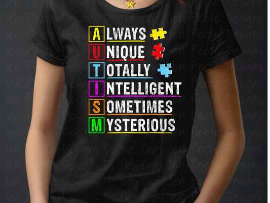 Autism Stacked Graphic T-Shirt